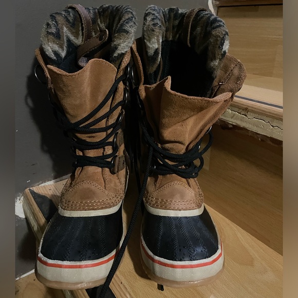 Sorel Shoes - SOREL Joan Of Arctic Knit II Boot Elk Waterproof Leather Lace Up Womens 6